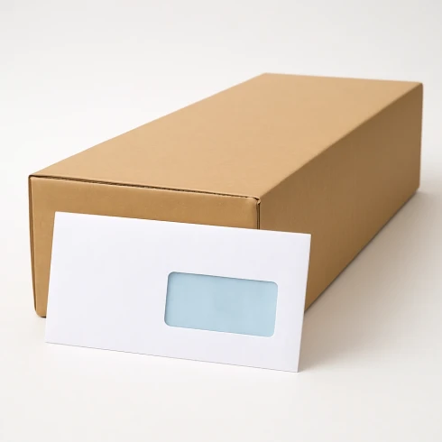 Koperty Biurowe DL Białe Samoklejące 1000 szt. z okienkiem.webp