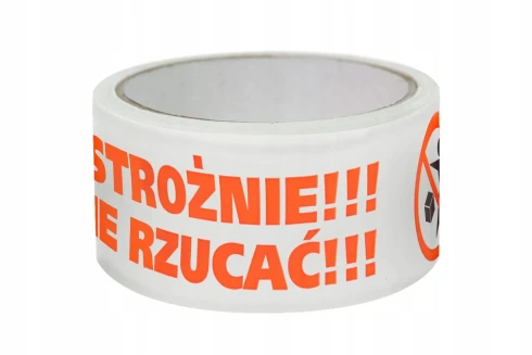 Taśmy pakowe, Taśma Bezpieczeństwa „Nie Rzucać”.webp