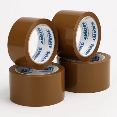 Taśmy pakowe, Taśma Klejąca 48x66 Brązowa Akryl.webp