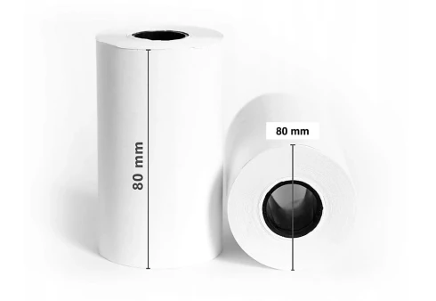 Rolki do kasy fiskalnej / terminali 80 mm x 80 m - 5 szt.webp